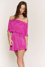 Load image into Gallery viewer, OFF SHOULDER PLEATED ROMPER