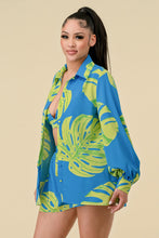 Load image into Gallery viewer, SUMMER TROPIC PALM 3PC SHORT SET