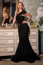 Load image into Gallery viewer, SEQUIN ONE SHOULDER GOWN