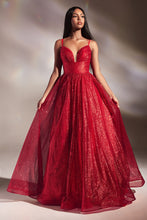 Load image into Gallery viewer, RED GLITTER BALL GOWN