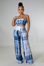 Load image into Gallery viewer, TIE DYE TUBE TOP AND WIDE LEG PANT SET