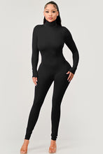 Load image into Gallery viewer, MOCK NECK LONG SLEEVE JUMPSUIT