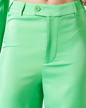 Load image into Gallery viewer, GREEN WIDE LEG TAILORED TROUSERS