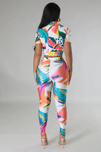 Load image into Gallery viewer, SUMMER MULTI COLOR TIE TOP PANT SET