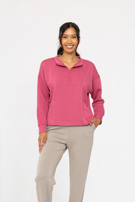 ELEVATED QUARTER ZIP UP PULLOVER