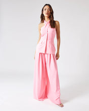 Load image into Gallery viewer, IZZY WIDE LEG TROUSER WITH GATHERED WAISTBAND IN PINK