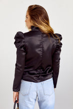 Load image into Gallery viewer, TIE NECK PUFF SLEEVE BLOUSE