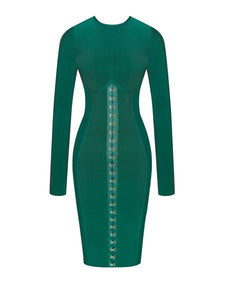 FOREST BANDAGE DRESS