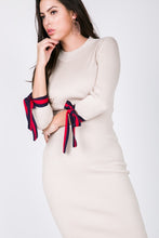 Load image into Gallery viewer, RIBBON TIE SWEATER DRESS