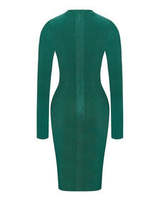FOREST BANDAGE DRESS