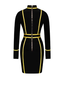 LEONA OUTLINE BANDAGE DRESS