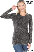 Load image into Gallery viewer, MINERAL WASH ROUND NECK LEGGING SET