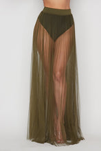 Load image into Gallery viewer, PLEATED TULLE MAXI SKIRT