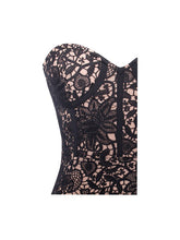 Load image into Gallery viewer, BECOME THE ONE BLACK LACE FRINGE DRESS