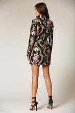 Load image into Gallery viewer, DOUBLE BREASTED JACQUARD BLAZER DRESS