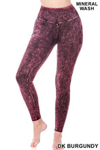 Load image into Gallery viewer, MINERAL WASHED VNECK LEGGING SET