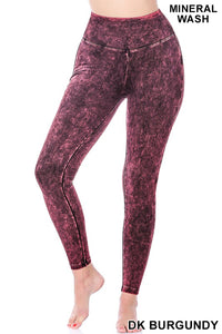 MINERAL WASHED VNECK LEGGING SET
