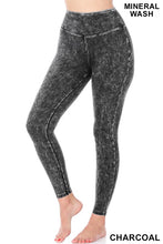 Load image into Gallery viewer, MINERAL WASH ROUND NECK LEGGING SET