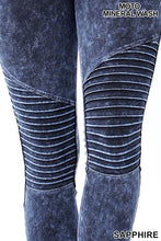 Load image into Gallery viewer, MINERAL WASHED MOTO LEGGING