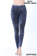 Load image into Gallery viewer, MINERAL WASHED MOTO LEGGING