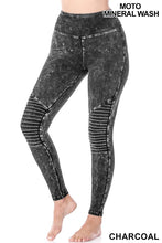 Load image into Gallery viewer, MINERAL WASHED MOTO LEGGING