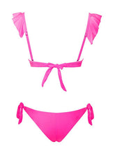 Load image into Gallery viewer, KONOHA HOT PINK RUFFLE BIKINI
