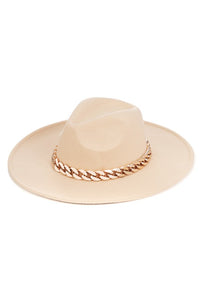 CHAIN LINK STRAP WESTERN HAT