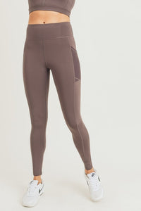OVERLAY MESH POCKET HIGHWAIST LEGGINGS