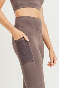 OVERLAY MESH POCKET HIGHWAIST LEGGINGS