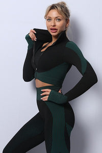 ACTIVE SPORT SET WITH THUMBHOLE JACKET