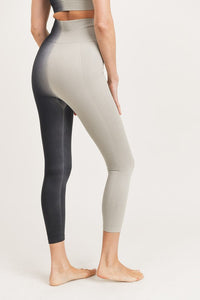 SIDE RIBBED SPLIT DYE SEAMLESS SPORTS BRA