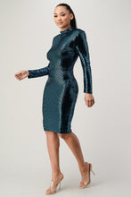 Load image into Gallery viewer, FUTURISTIC SEQUIN DRESS