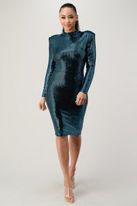 FUTURISTIC SEQUIN DRESS