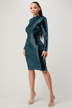 Load image into Gallery viewer, FUTURISTIC SEQUIN DRESS