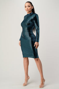 FUTURISTIC SEQUIN DRESS