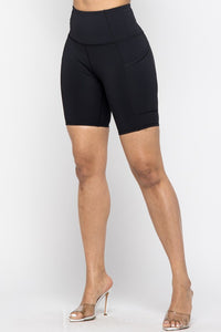 ACTIVE WEAR BIKER SHORTS