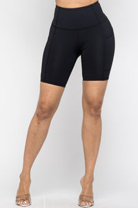 ACTIVE WEAR BIKER SHORTS