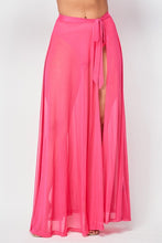 Load image into Gallery viewer, MESH COVER UP MAXI WRAP SKIRT