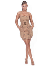 Load image into Gallery viewer, DELANIE DOUBLE BREASTED TRENCH DRESS WITH BELT