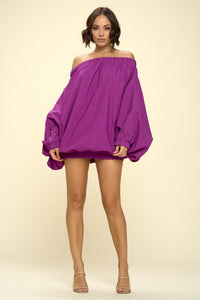 MELISSA SOLID PUFF DRESS
