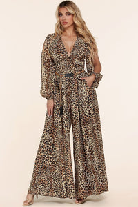 SAFARRAH ANIMAL PRINT JUMPSUIT