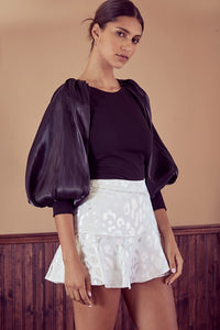 BALLOON SLEEVE TOP