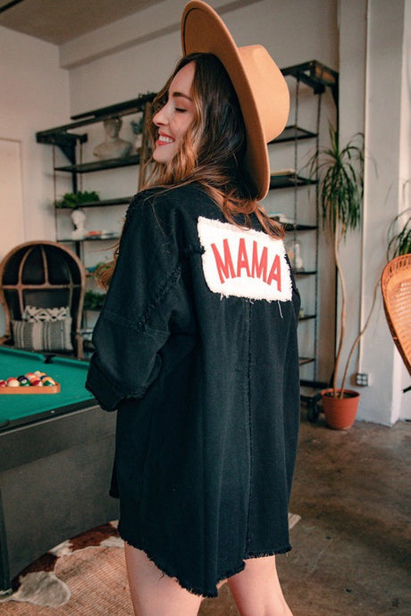 MAMA OVERSIZED SHIRT JACKET