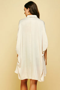 PINCH HIGH LOW BUTTON DOWN TOP