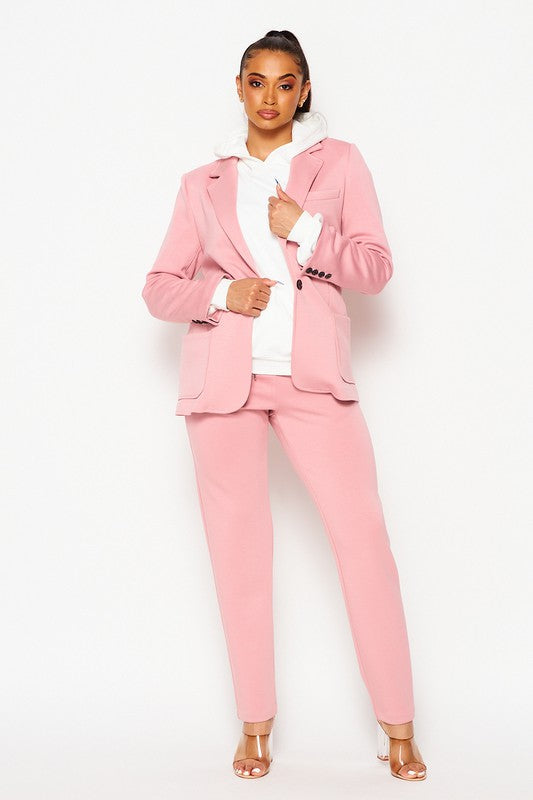 EASY BLAZER AND JOGGER SET