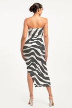 Load image into Gallery viewer, ZEBRA PRINTED TUBE MAXI DRESS
