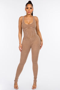 MINERAL WASHED JUMPSUIT