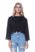 Load image into Gallery viewer, SCALLOP CHIFFON TOP