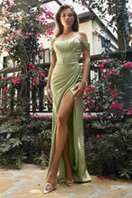 Load image into Gallery viewer, CORSET BODICE AND PLEATED SKIRT GOWN