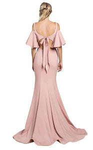 OUTRE COLD-SHOULDER FORMAL WITH FLUTE
